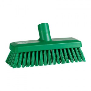 Vikan 70422 Compact Wall/Deck Scrub 225 mm Hard Green